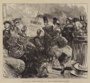 Boulogne İskelesi, Folkestone Paketinin Gelişi by English School